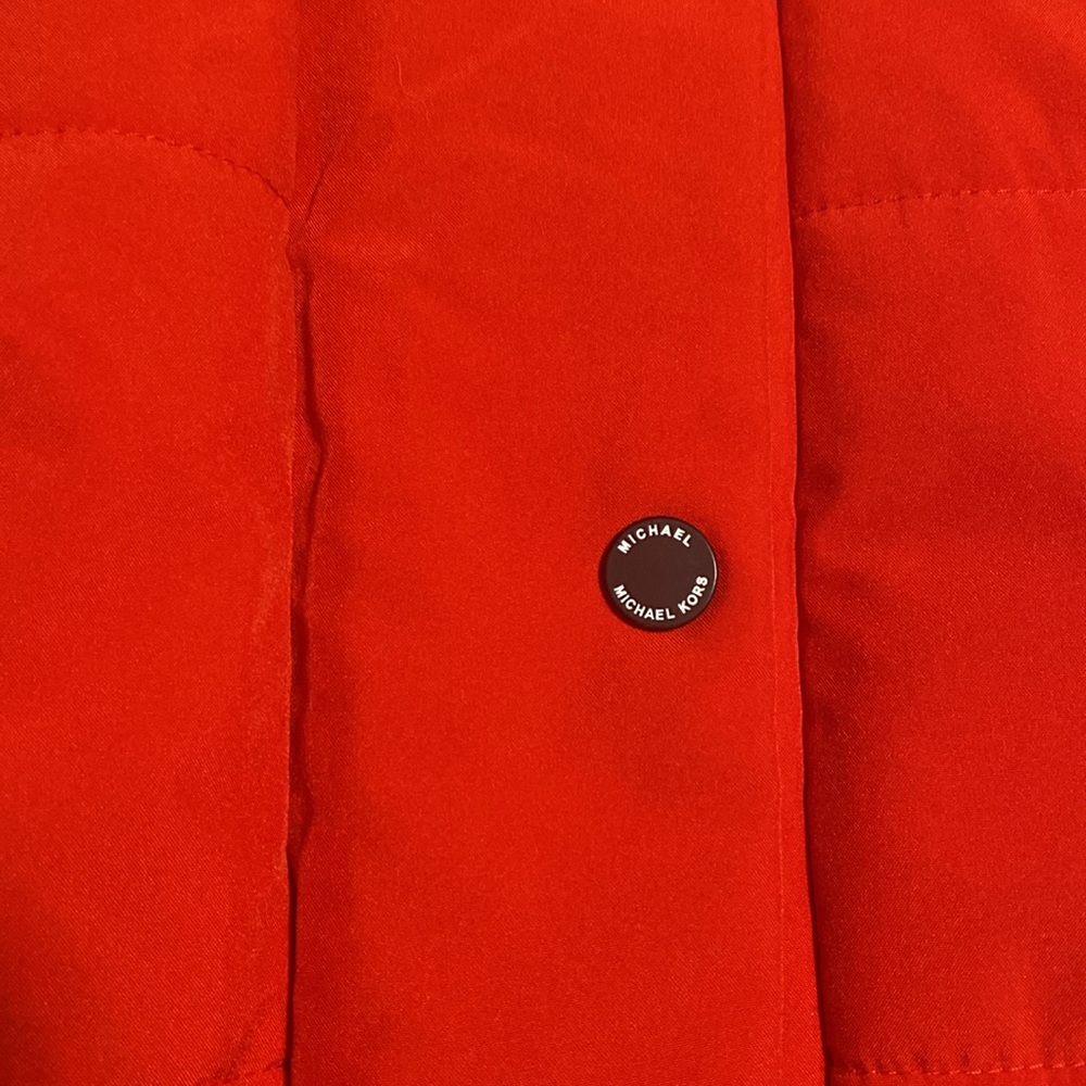 Micheal Kors red belt jacket - Picture 3 of 5